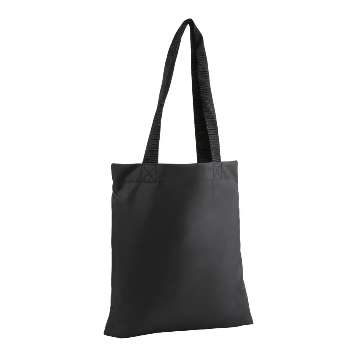Visão traseira da bolsa esportiva preta Puma Phase Packable